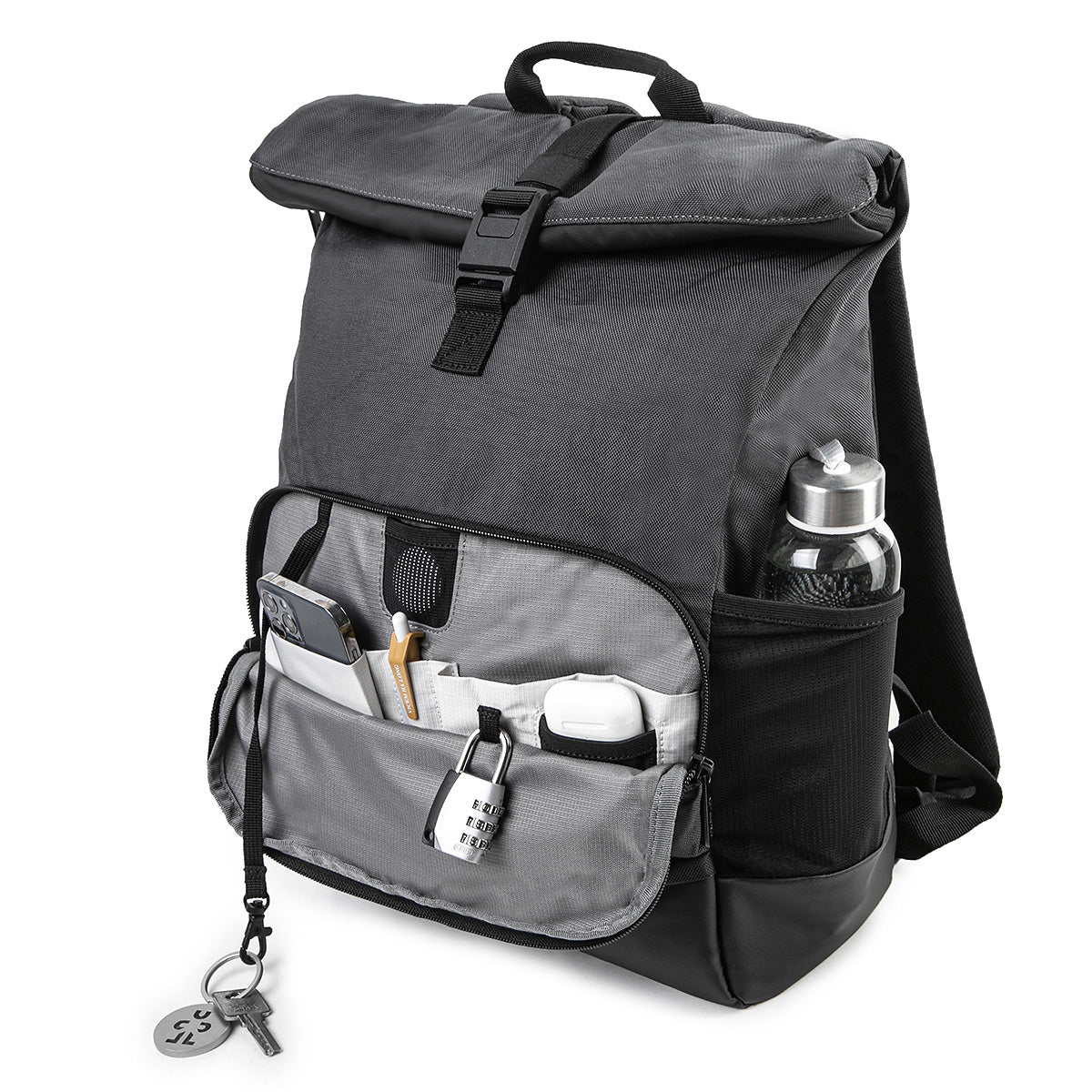 Abstract Rolltop Rucksack 14"