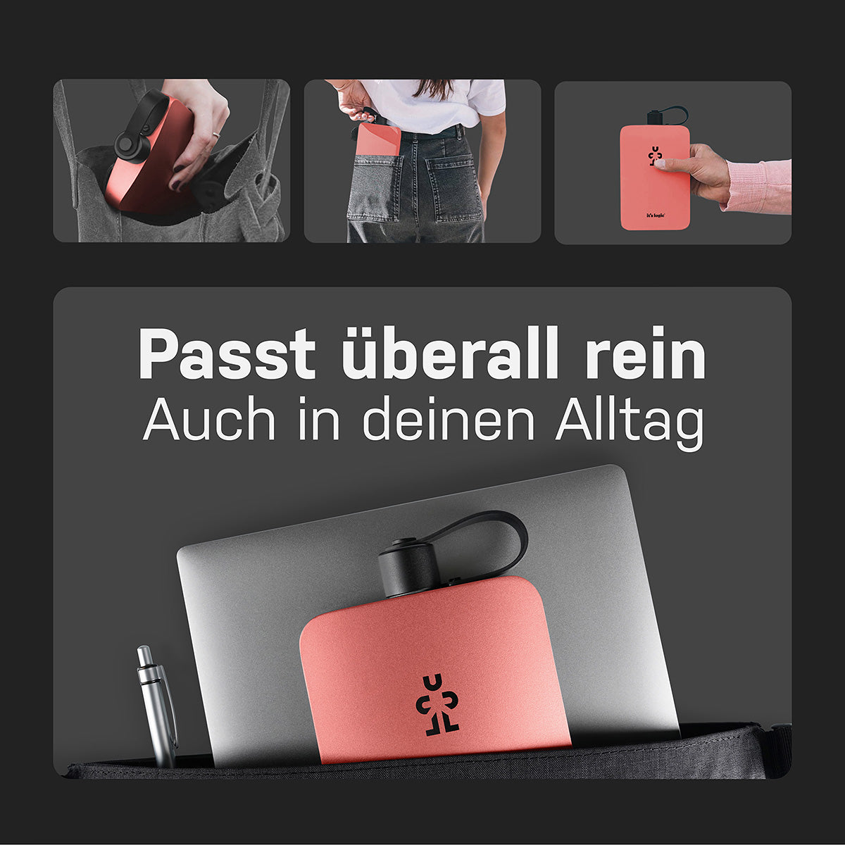 Crumpler X It's logic Edelstahlflasche
