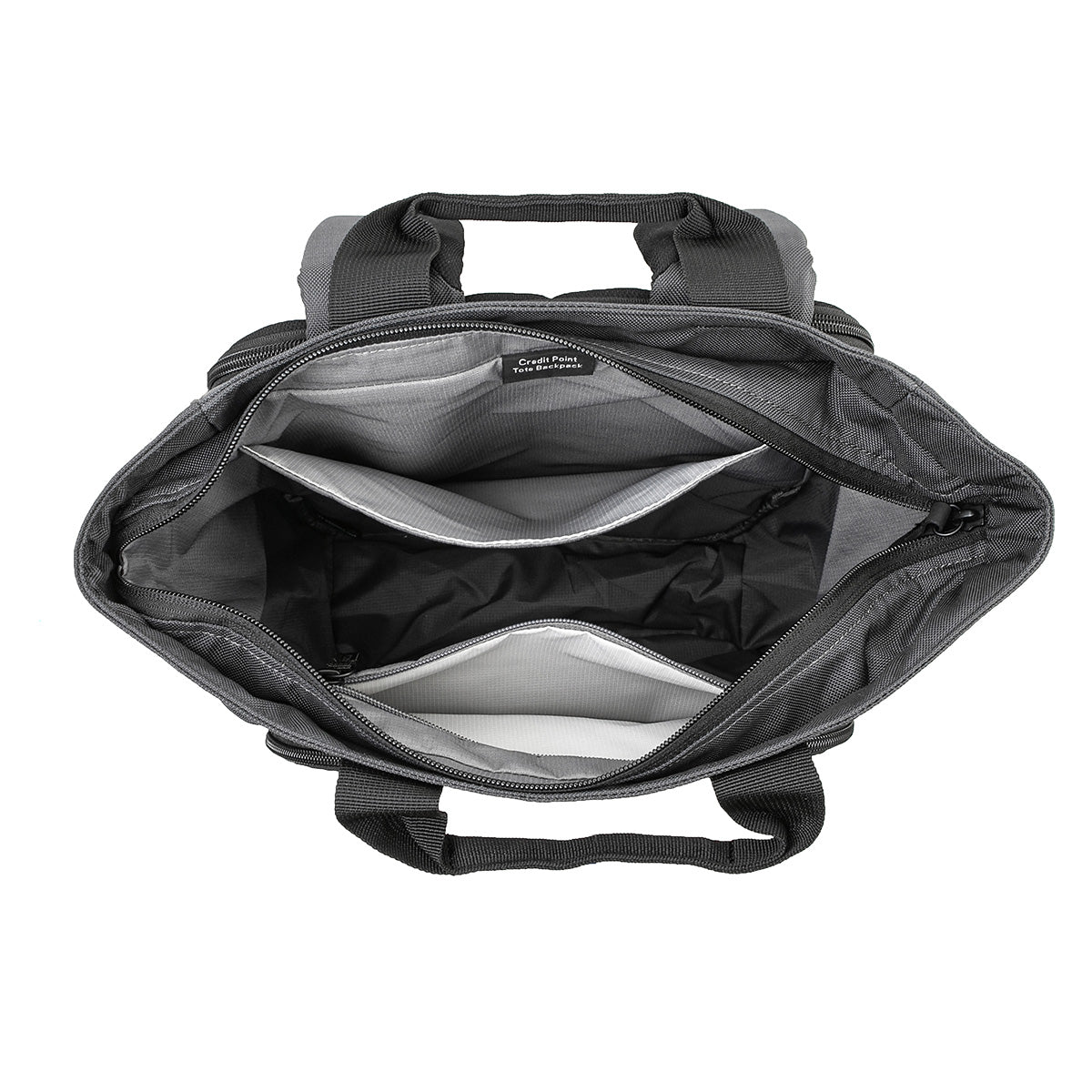 Credit Point Tote Rucksack 14" anthrazit Offen