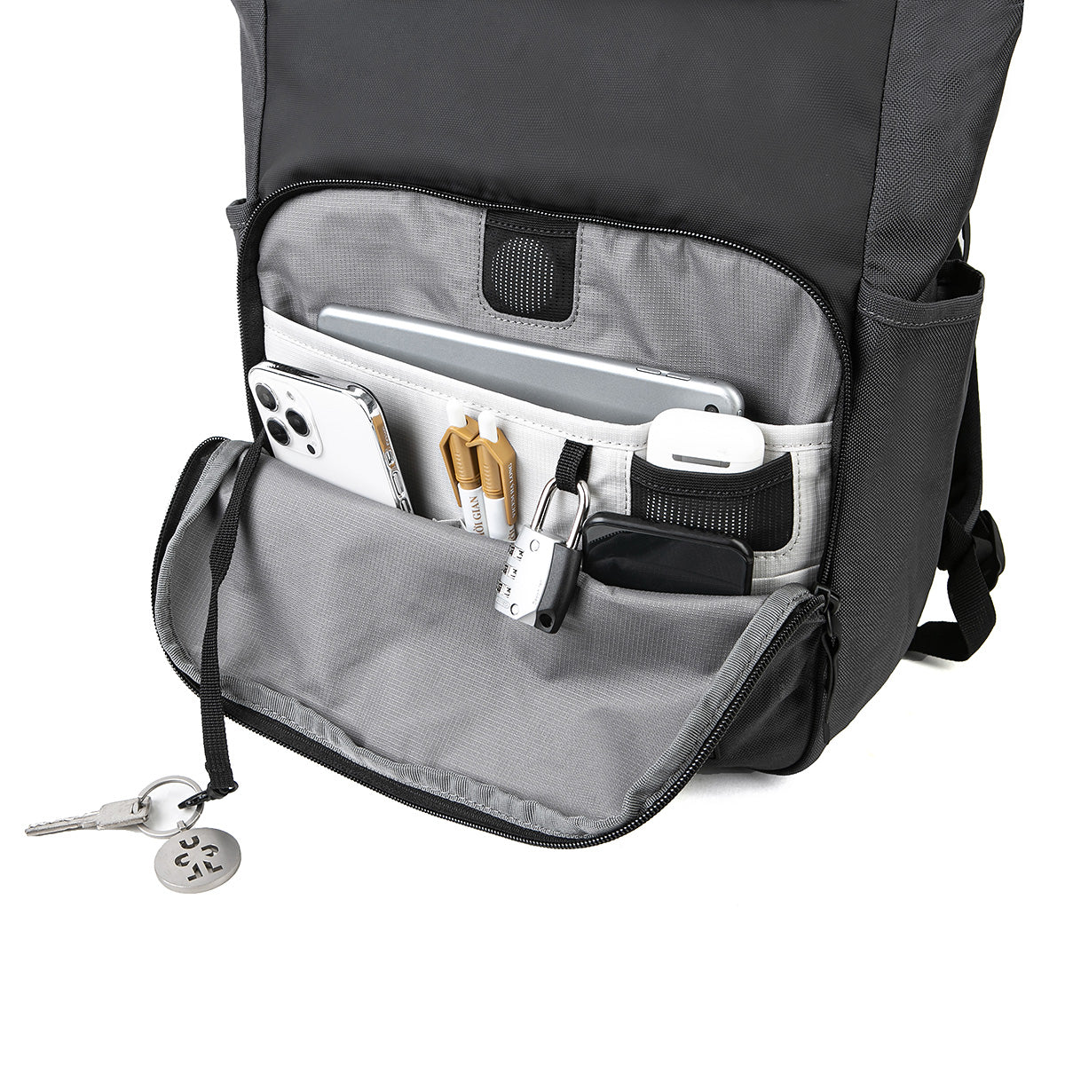 Credit Point Tote Rucksack 14" anthrazit Detail