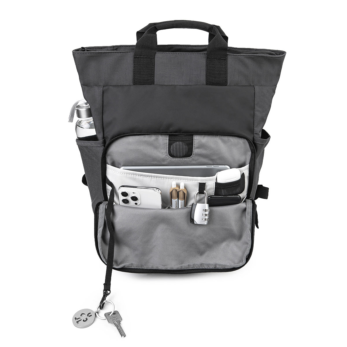Credit Point Tote Rucksack 14" anthrazit Organiser