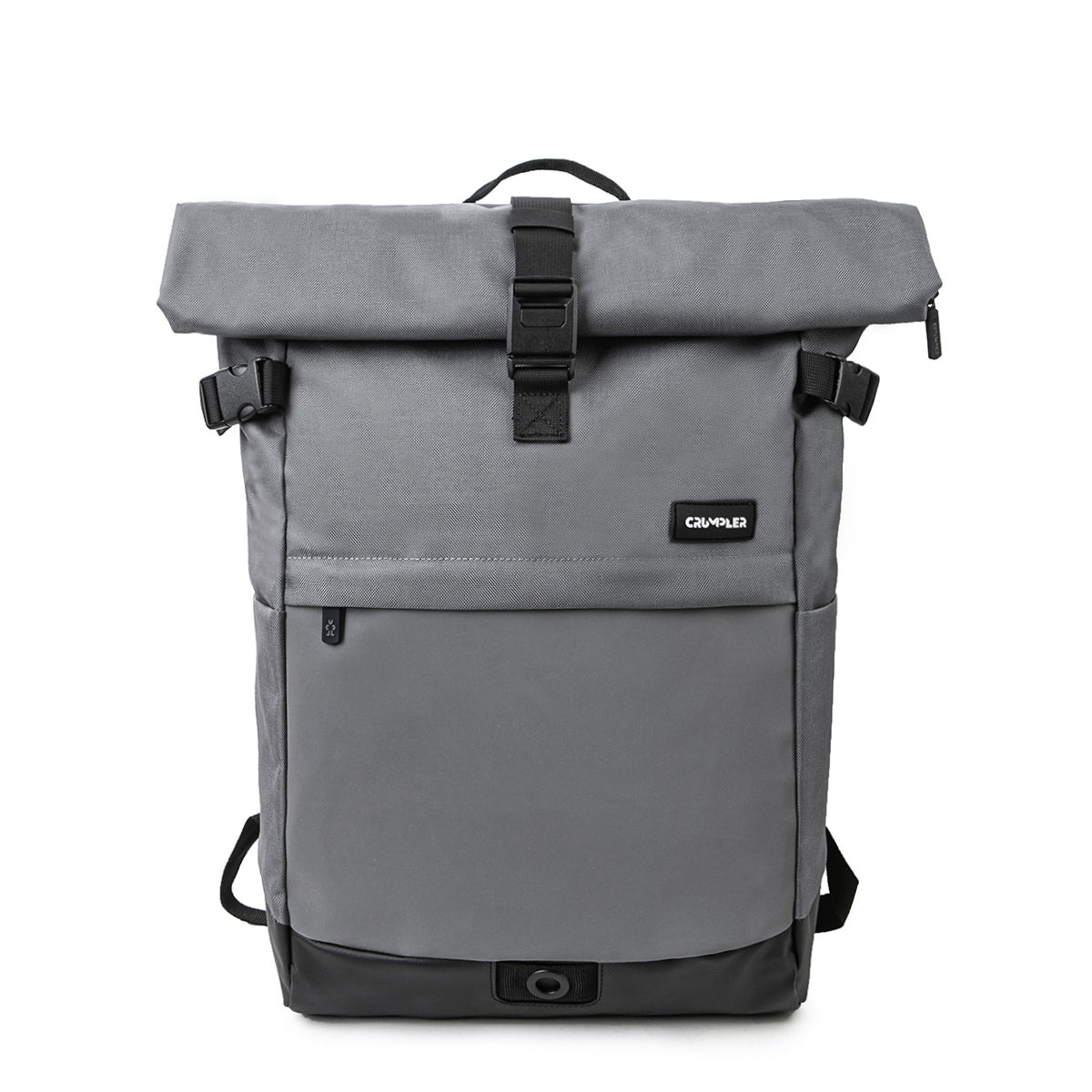 Road Mentor M Rolltop Rucksack grau Vorderseite