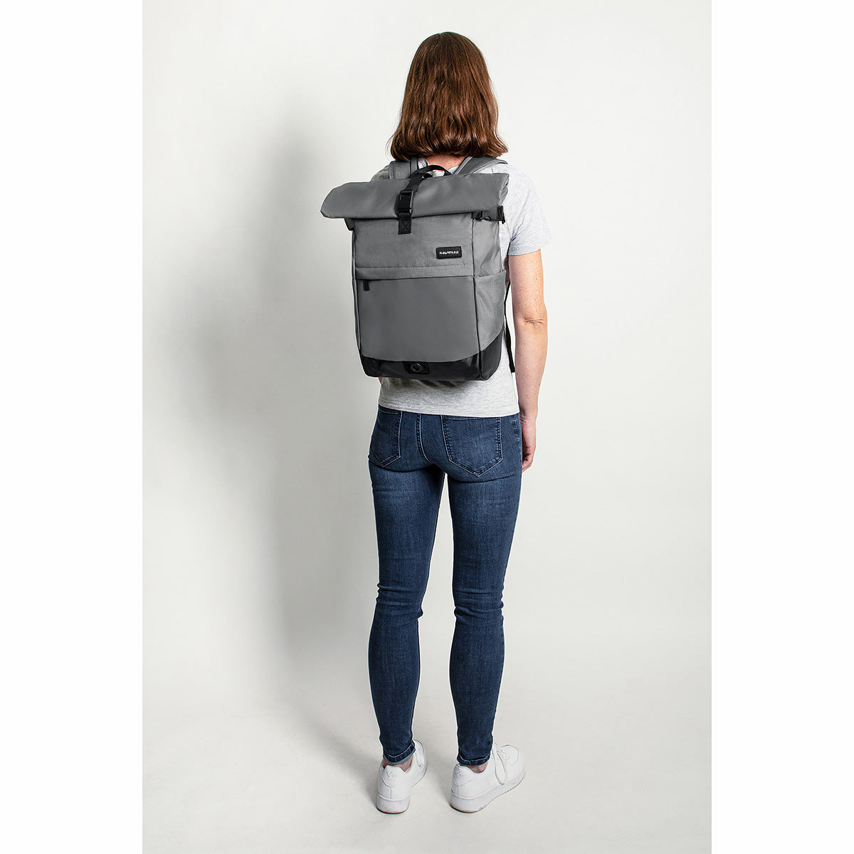 Road Mentor M Rolltop Rucksack grau People Größe Model