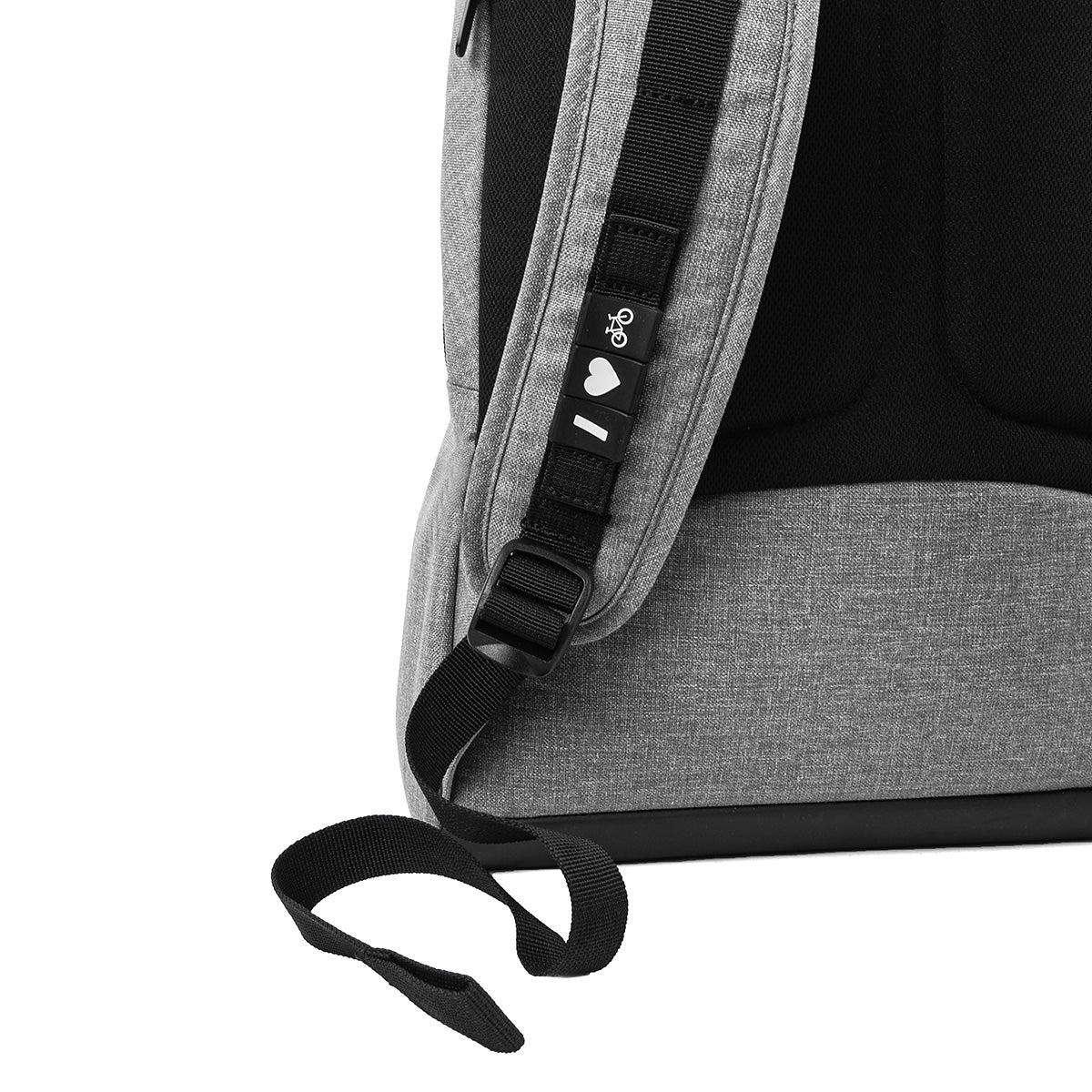 Startup Office Rucksack 16" hellgrau meliert Personalisierung