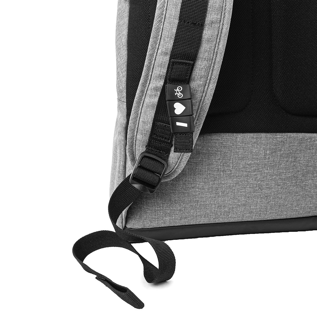 Startup Office Rucksack 16" hellgrau meliert Personalisierung